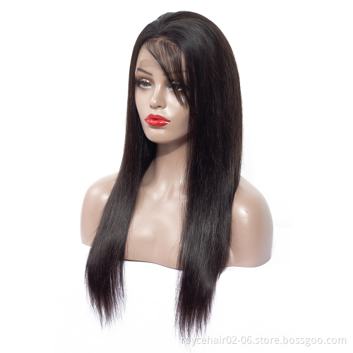Real Unprocessed Virgin Cuticle Aligned Brazilian Human Hair Lace Front Wigs for Black Women